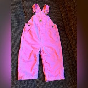Carhartt Girls’ Canvas Bib Overall - Size 12m